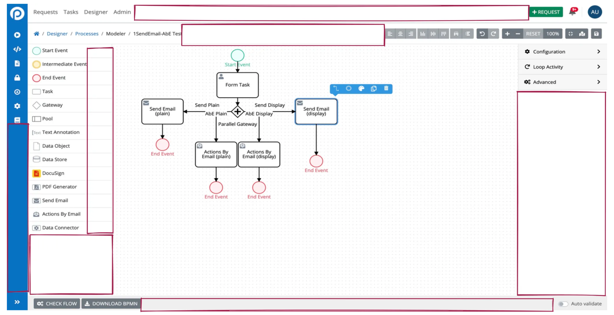 White space present on old modeler